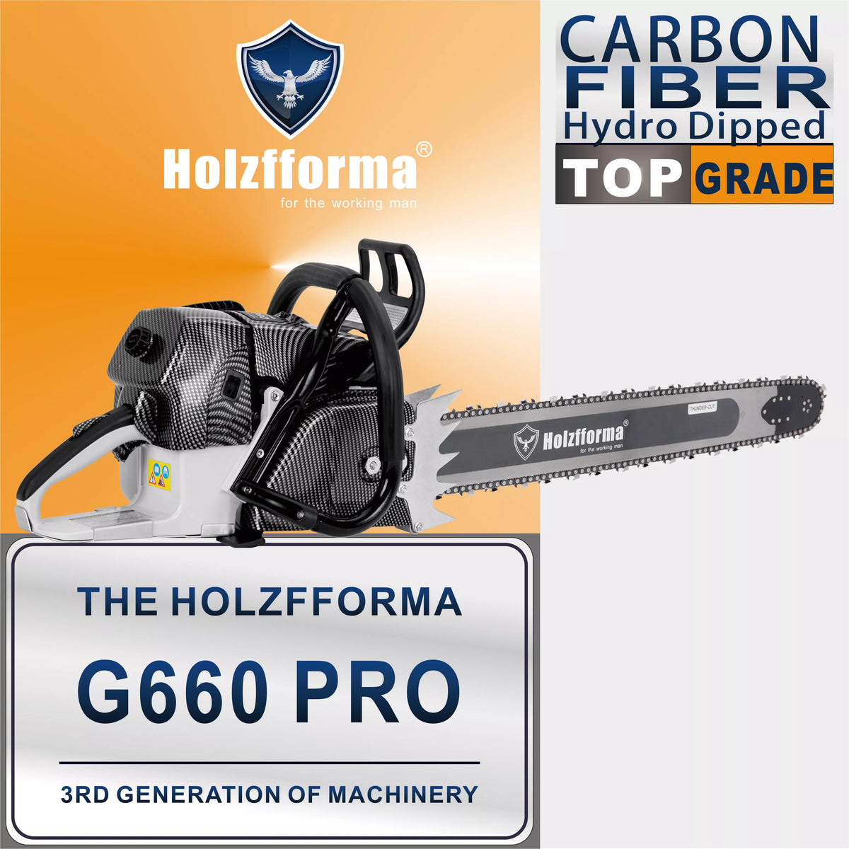 92cc Holzfforma G660 PRO Top Grade Chainsaw Power Head